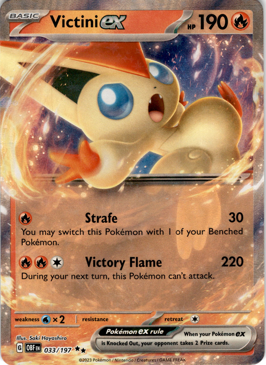 Victini ex - 033/197 - Double Rare Obsidian Flames