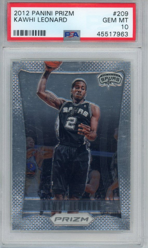 2012-13 Prizm Kawhi Leonard Rookie Base No 209 PSA 10 963