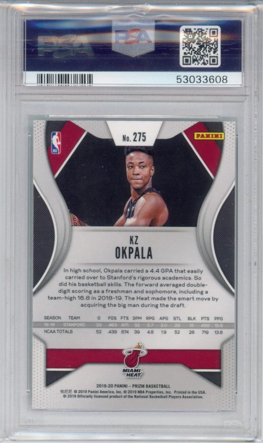 2019-20 Prizm Kz Okpala Base Rookie No 275 Psa 10 608