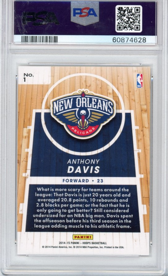 2014-15 Hoops Anthony Davis Faces Of The Future No 1 PSA 10 628