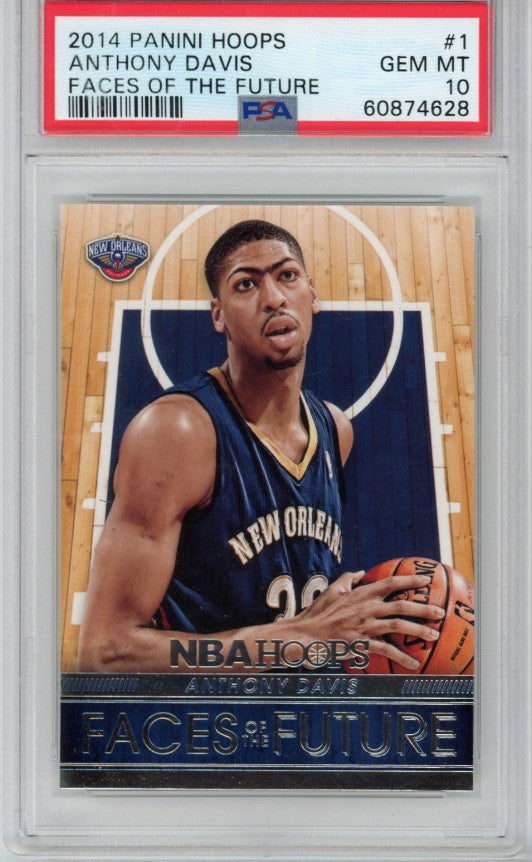 2014-15 Hoops Anthony Davis Faces Of The Future No 1 PSA 10 628