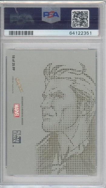 2020-21 X-men Metal Universe Quicksilver Platinum Portraits Ssp No 18 Psa 8 351