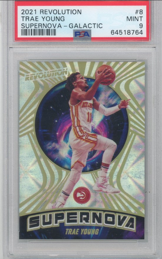 2021-22 Revolution Trae Young Supernova Galactic No 8 PSA 9 764