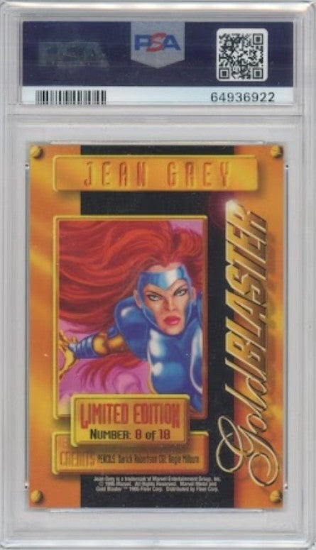 1995 Marvel Metal Jean Grey Gold Blaster No 8 Psa 9 922 – Cherry