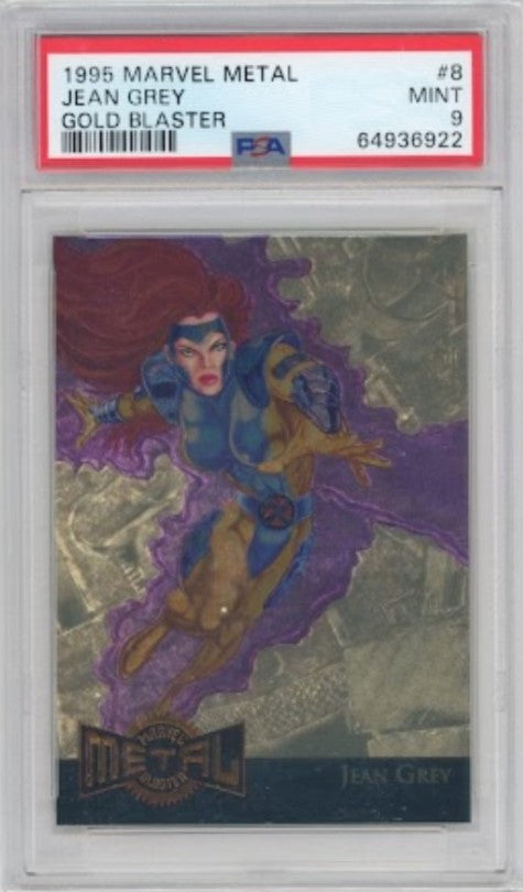 1995 Marvel Metal Jean Grey Gold Blaster No 8 Psa 9 922 – Cherry
