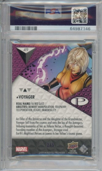 2019 Marvel Premier Voyager Purple 2/5 PSA 7