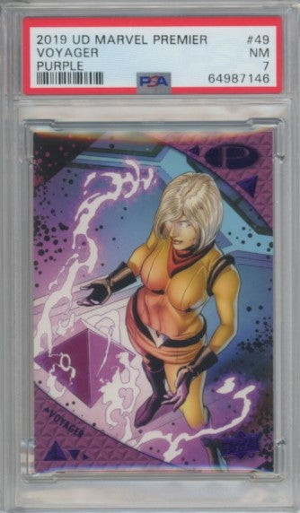 2019 Marvel Premier Voyager Purple 2/5 PSA 7