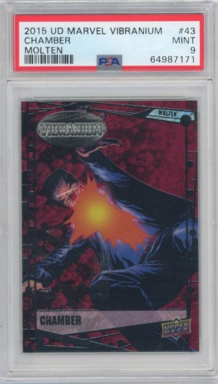 2015 Marvel Vibranium Chamber Molten 157/299 PSA 9