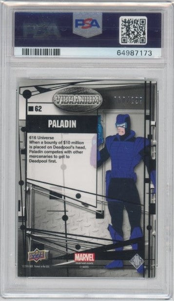 2015 Marvel Vibranium Paladin Molten 60/299 PSA 9