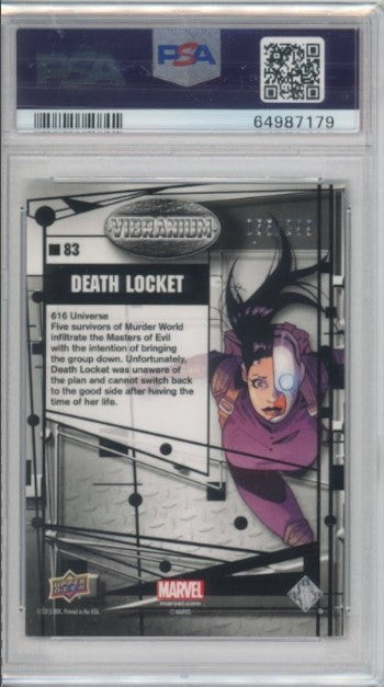 2015 Marvel Vibranium Death Locket Molten 55/299 Psa 10