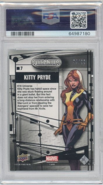 2015 Marvel Vibranium Kitty Pryde Refined 94/99 PSA 7