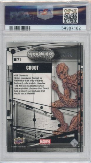 2015 Marvel Vibranium Groot Refined 5/99 PSA 9