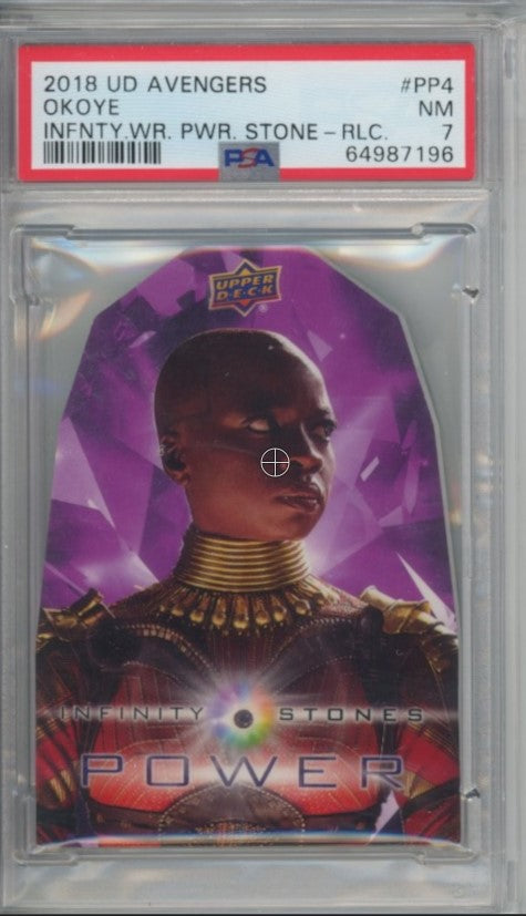 2018 Avengers Infinity War Okoye Power Stone Relic 2/49 PSA 7