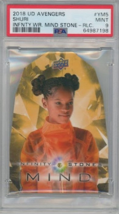 2018 Avengers Infinity War Shuri Mind Stone Relic 48/49 PSA 9