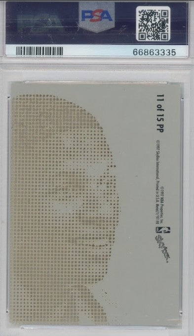 1997 Metal Universe Ray Allen Platinum Portraits No 11 PSA 8 335