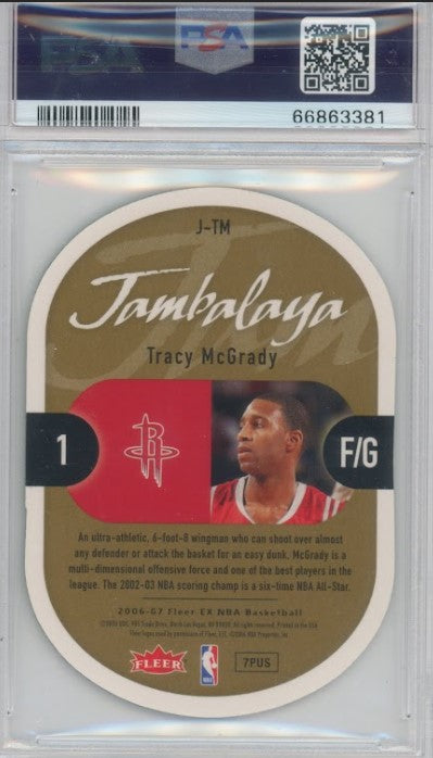 2006 Fleer E-x Tracy Mcgrady Jambalaya No J-tm PSA 9 381