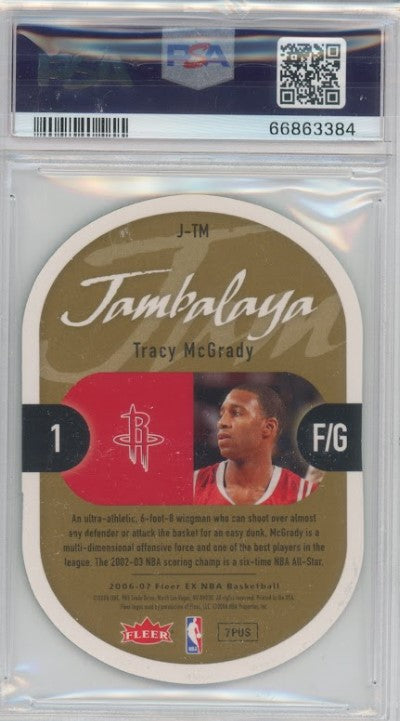 2006 Fleer E-x Tracy Mcgrady Jambalaya No J-tm Psa 9 384