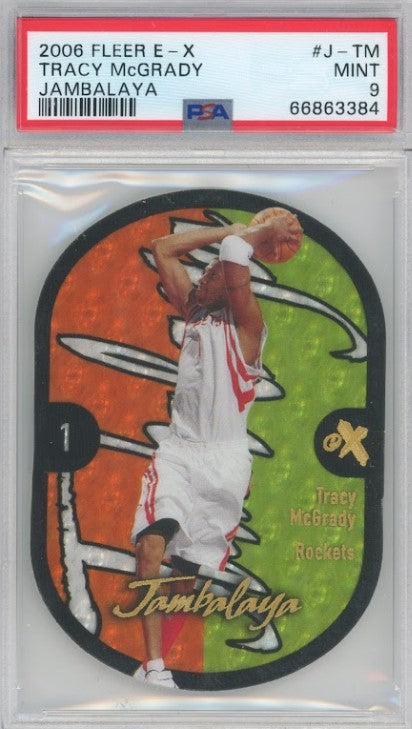 2006 Fleer E-x Tracy Mcgrady Jambalaya No J-tm Psa 9 384
