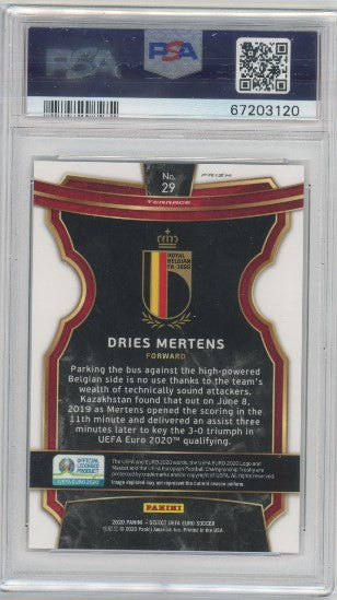 2020 Select Uefa Euro Dries Mertens Terrace Tiger Prizm Ssp No 29 PSA 10 120