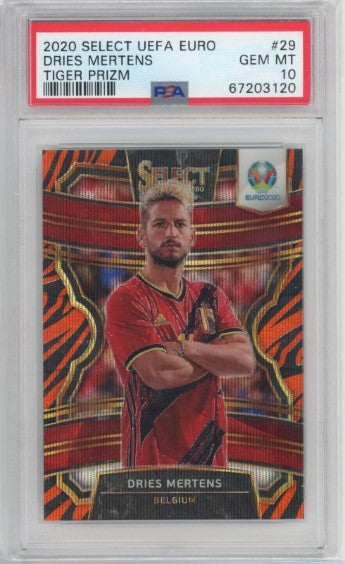 2020 Select Uefa Euro Dries Mertens Terrace Tiger Prizm Ssp No 29 PSA 10 120