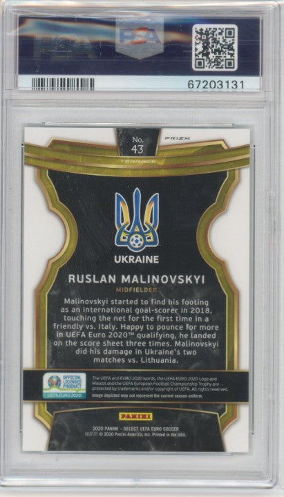 2020 Select Uefa Euro Ruslan Malinovskyi Rookie Zebra Ssp No 43 Psa 10 131