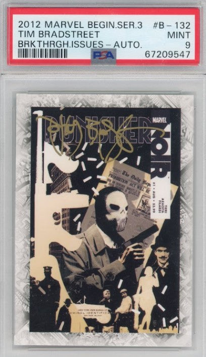 2012 Marvel Beginnings Series 3 Tim Bradstreet Issues Auto No 132 PSA 9 547