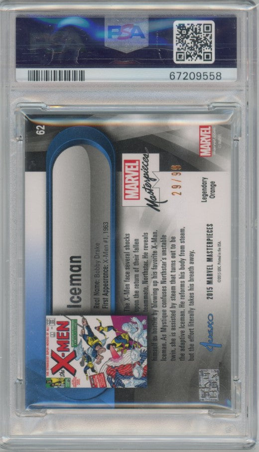 2018 Marvel Masterpieces Black Panther Epic Purple Foil 87/199 PSA 8