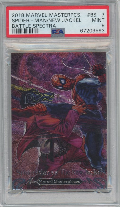 2018 Marvel Masterpieces Spider-man Vs New Jackel Battle Spectra No 7 PSA 9 593