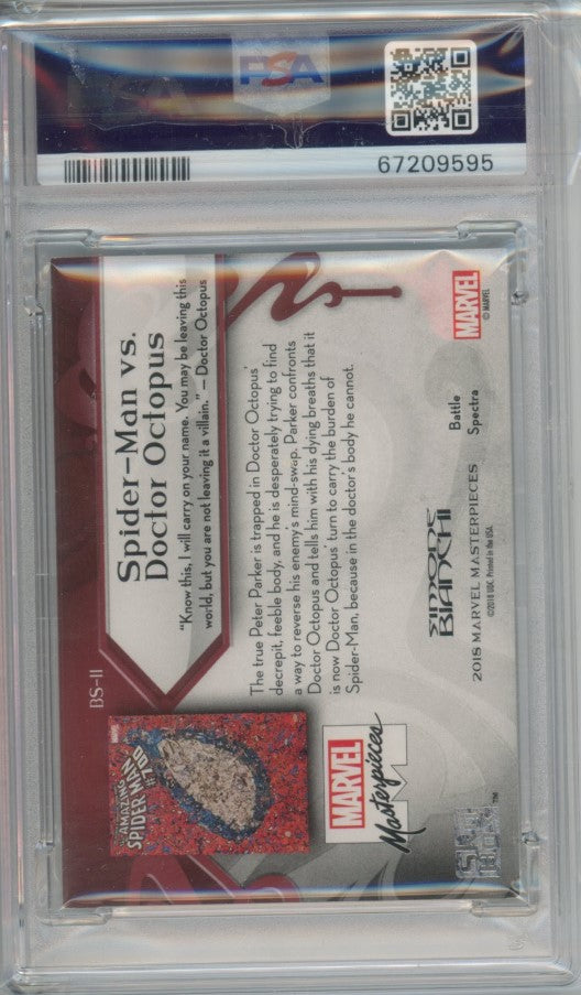2018 Marvel Masterpieces Spider-man Vs Dr Octopus Battle Spectra No 11 Psa 8 595