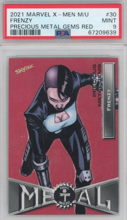 2020-21 X-men Metal Universe Frenzy Precious Metal Gems Pmg Red 49/100 PSA 9