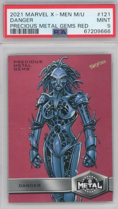 2020-21 X-men Metal Universe Danger Precious Metal Gems Pmg Red 89/100 Psa 9