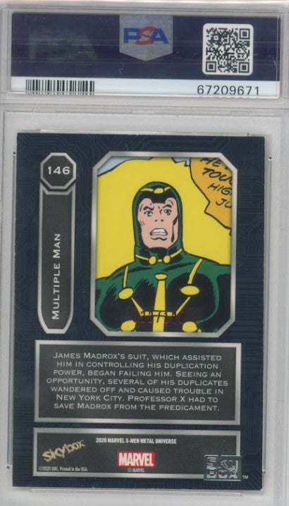2020-21 X-men Universe Multiple Man Precious Metal Gems Pmg Red 32/100 PSA 8-Cherry Collectables