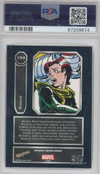 2020-21 X-men Metal Universe Rogue Precious Metal Gems Pmg Red 17/100 Psa 9