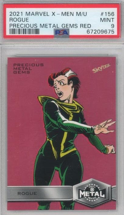 2020-21 X-men Metal Universe Rogue Precious Metal Gems Pmg Red 69/100 Psa 9