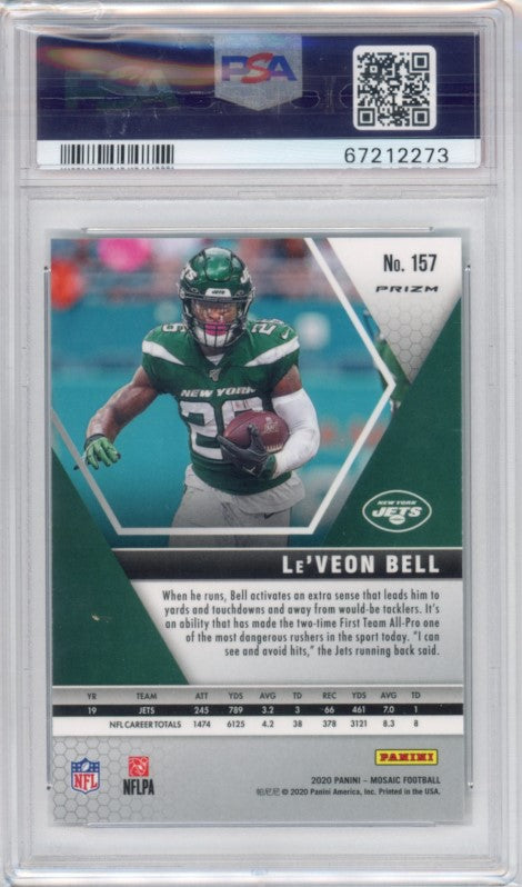 2020 Mosaic Leveon Bell Peacock Choice Ssp No 157 PSA 10 273