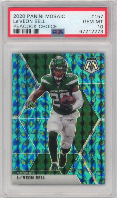 2020 Mosaic Leveon Bell Peacock Choice Ssp No 157 PSA 10 273