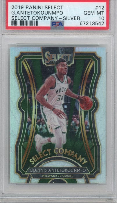 2019-20 Select Giannis Antetokounmpo Select Company Silver No 12 Psa 10 542