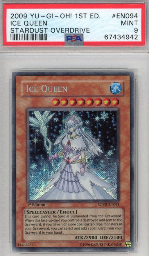 PSA 9 Ice Queen - SOVR-EN094 - Secret Rare 1st Edition 942