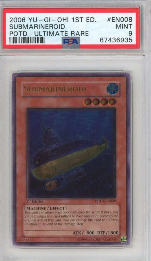 PSA 9 Submarineroid - POTD-EN008 - Ultimate Rare 1st Edition 935