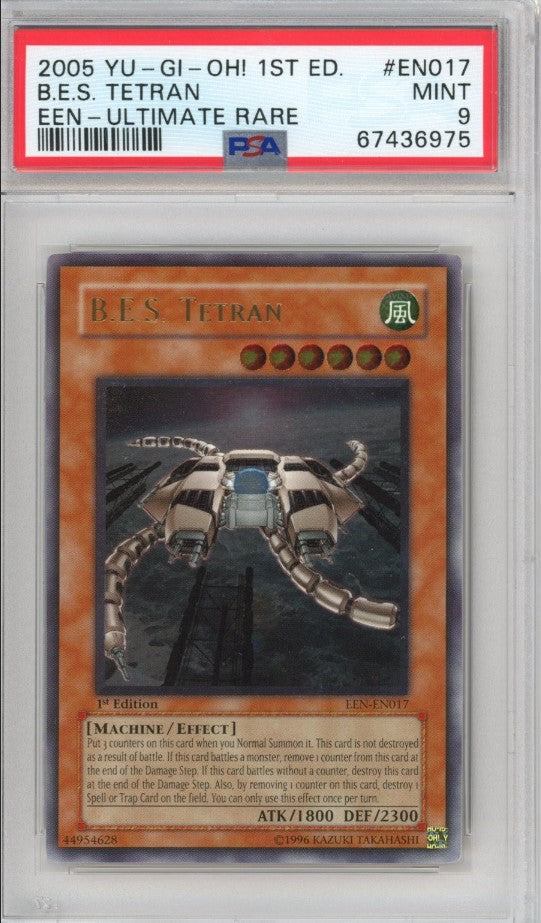 PSA 9 B.E.S. Tetran - EEN-EN017 - Ultimate Rare 1st Edition 975