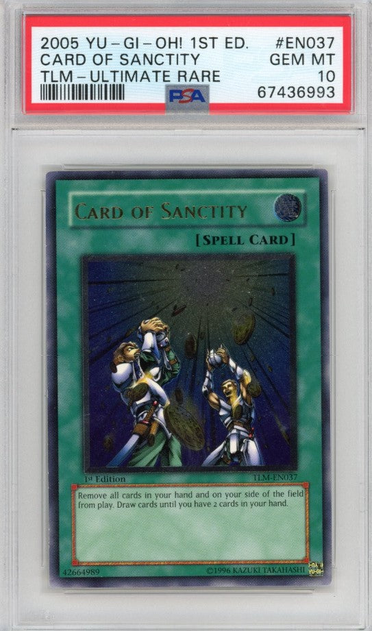 PSA 10 Card Of Sanctity - TLM-EN037 - Ultimate Rare 1st Edition 993 Cherry Collectables PSA 10 Card Of Sanctity - TLM-EN037 - Ultimate Rare 1st Edition 993 Cherry Collectables