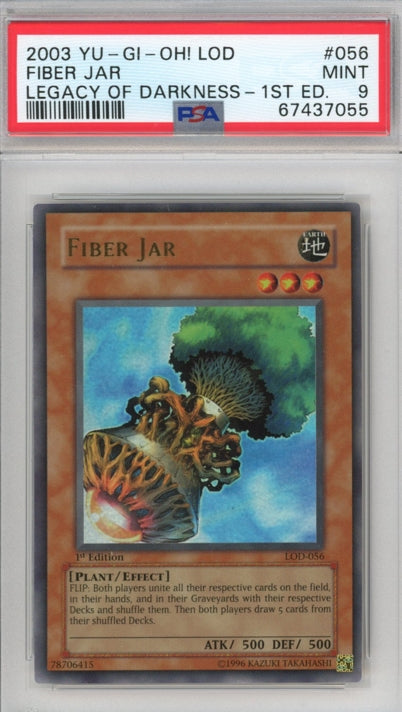PSA 9 Fiber Jar - LOD-056 - Ultra Rare Legacy of Darkness 1st Edition 055