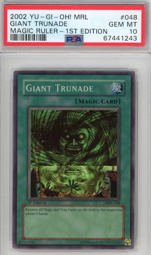 PSA 10 Giant Trunade - MRL-048 - Super Rare Magic Ruler 1st Edition 243