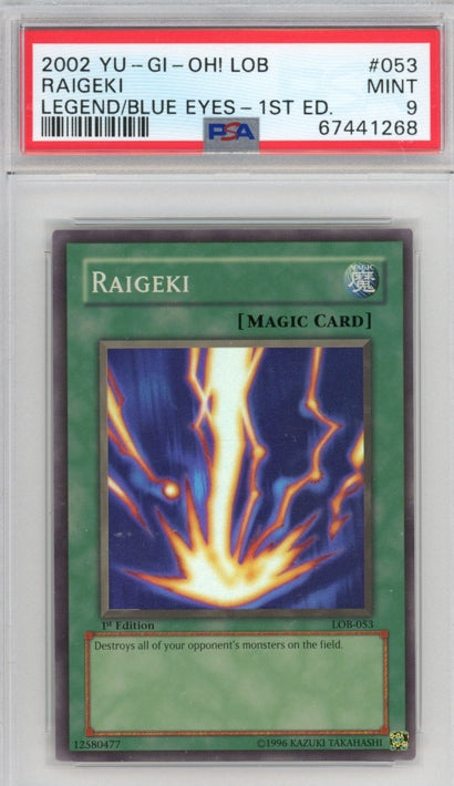PSA 9 Raigeki - LOB-053