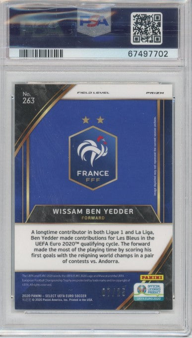 2020 Select Uefa Euro Wissam Ben Yedder Rookie Tie-dye Prizm 7/25 PSA 9 702