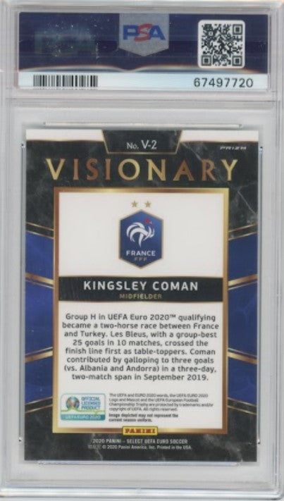 2020 Select Uefa Euro Kingsley Coman Visionary Ssp No 2 PSA 10 720