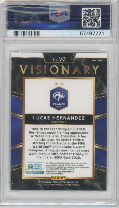 2020 Select Uefa Euro Lucas Hernandez Visionary Ssp No 3 PSA 9 721