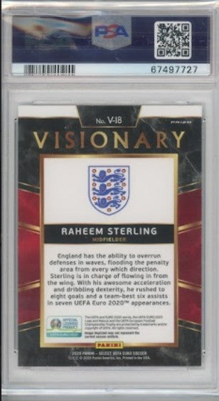 2020 Select Uefa Euro Raheem Sterling Visionary Ssp No 18 PSA 10 727
