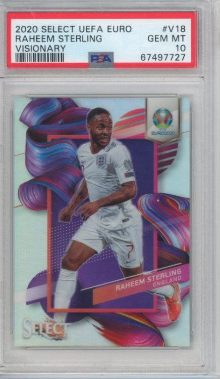 2020 Select Uefa Euro Raheem Sterling Visionary Ssp No 18 PSA 10 727