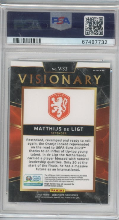 2020 Select Uefa Euro Matthijs De Ligt Visionary Ssp No 33 PSA 10 732